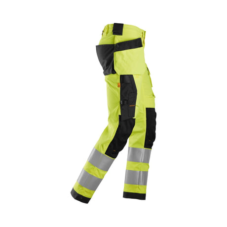 Arbeidsbukse med smal passform og god bevegelighet for profesjonelt arbeid.