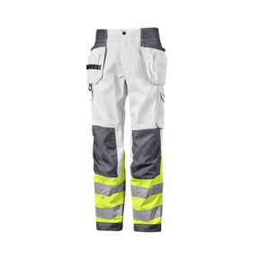 Slitesterk Univern håndverksbukse med synlighetsgodkjenning – ideell for malere, flisleggere og murere.