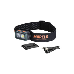 Mareld Stellar 550 RE – kompakt oppladbar hodelykt med 550 lumen.