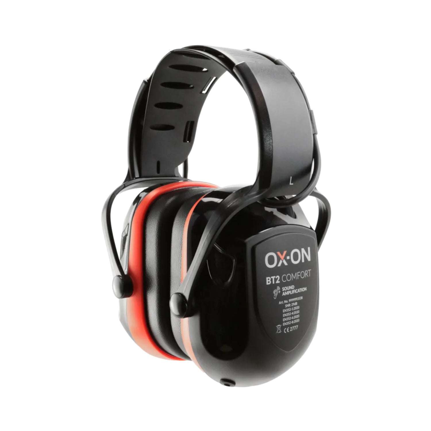 Bluetooth hørselvern fra OX-ON, perfekt for arbeid i støyende miljøer, med innebygd mikrofon og høy komfort.