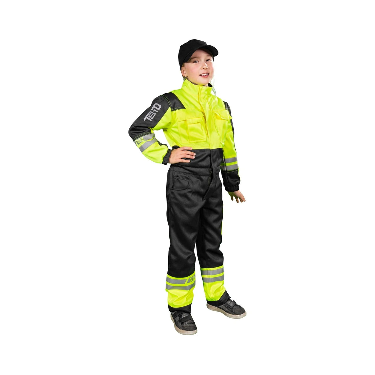 Slitesterk og synlig barnekjeledress fra Patron med refleksdetaljer og fleksibel passform.