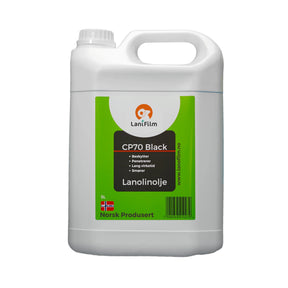 Lanifilm CP70 Black – tykk, sort lanolinolje for understellsbehandling med langvarig beskyttelse og lite lukt.