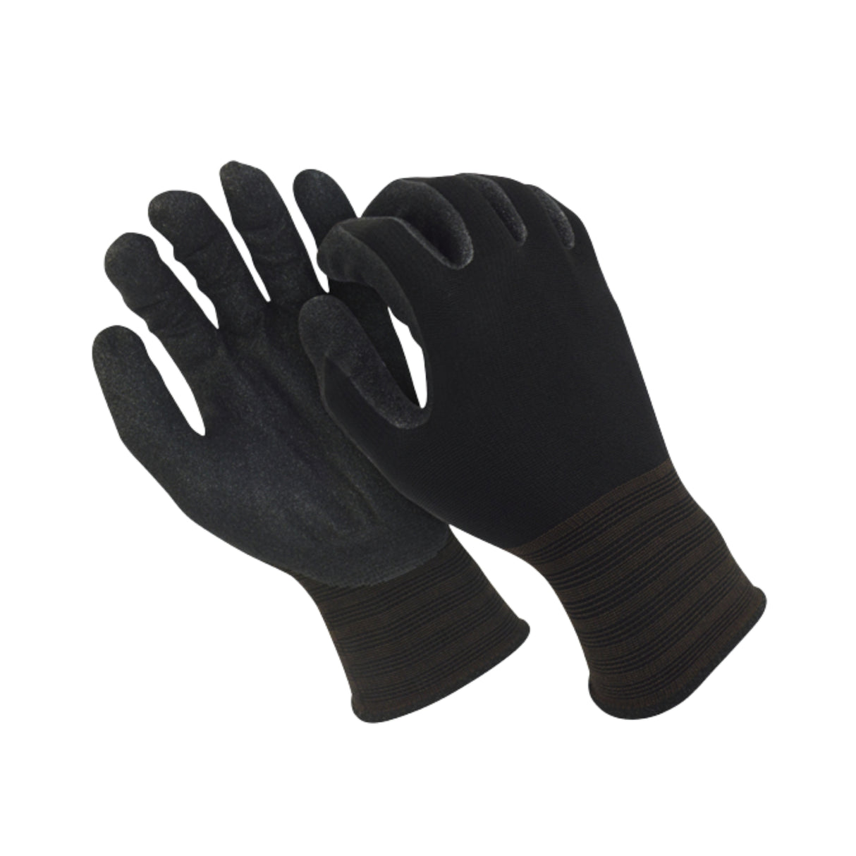 Monteringshanske fra Gloveway med sandaktig nitrilgrep for arbeid i olje og våte miljøer.