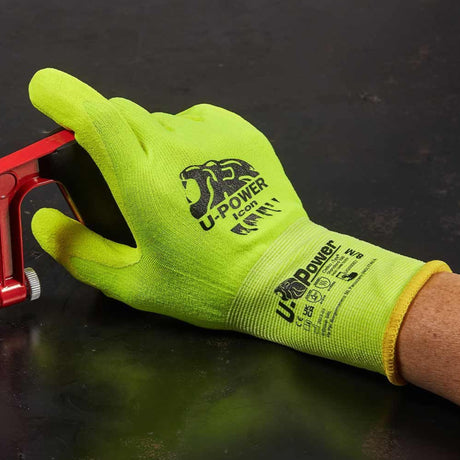 Touchscreen arbeidshanske fra U-Power for effektiv arbeidsflyt.