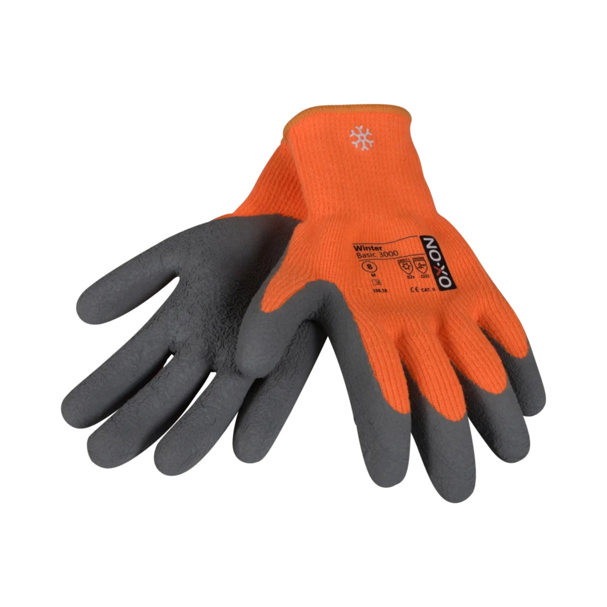 Slitesterk og varm arbeidshanske med latex-skumbelegg – perfekt for bygg, stillas og murarbeid om vinteren