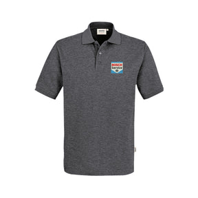 Pique t-skjorte fra Hakro med brodert Bosch Service-logo – slitesterk polo for arbeid.