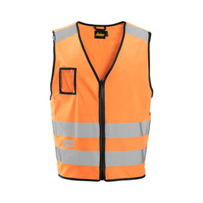 Snickers Workwear refleksvest med MultiPockets og høy synlighet klasse 2