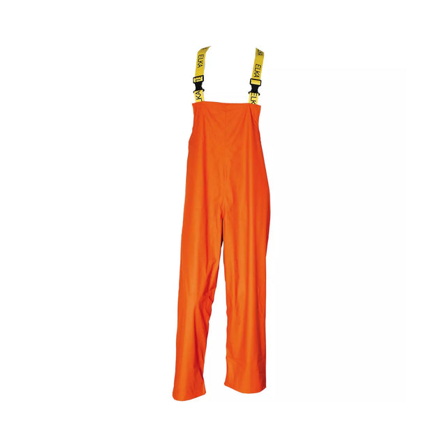 ELKA Dry Zone PU regnselebukse – lett og vanntett regnbukse med seler for arbeid.