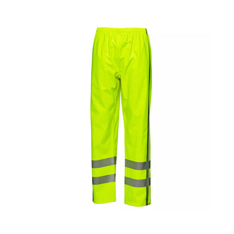ELKA Dry Zone Visible PU regnbukse – vanntett hi-vis regnbukse med refleks klasse 1 for arbeid.
