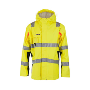 Bekken & Strøm Hi-Vis regnjakke klasse 3 for profesjonelt arbeid i regn og dårlig vær.