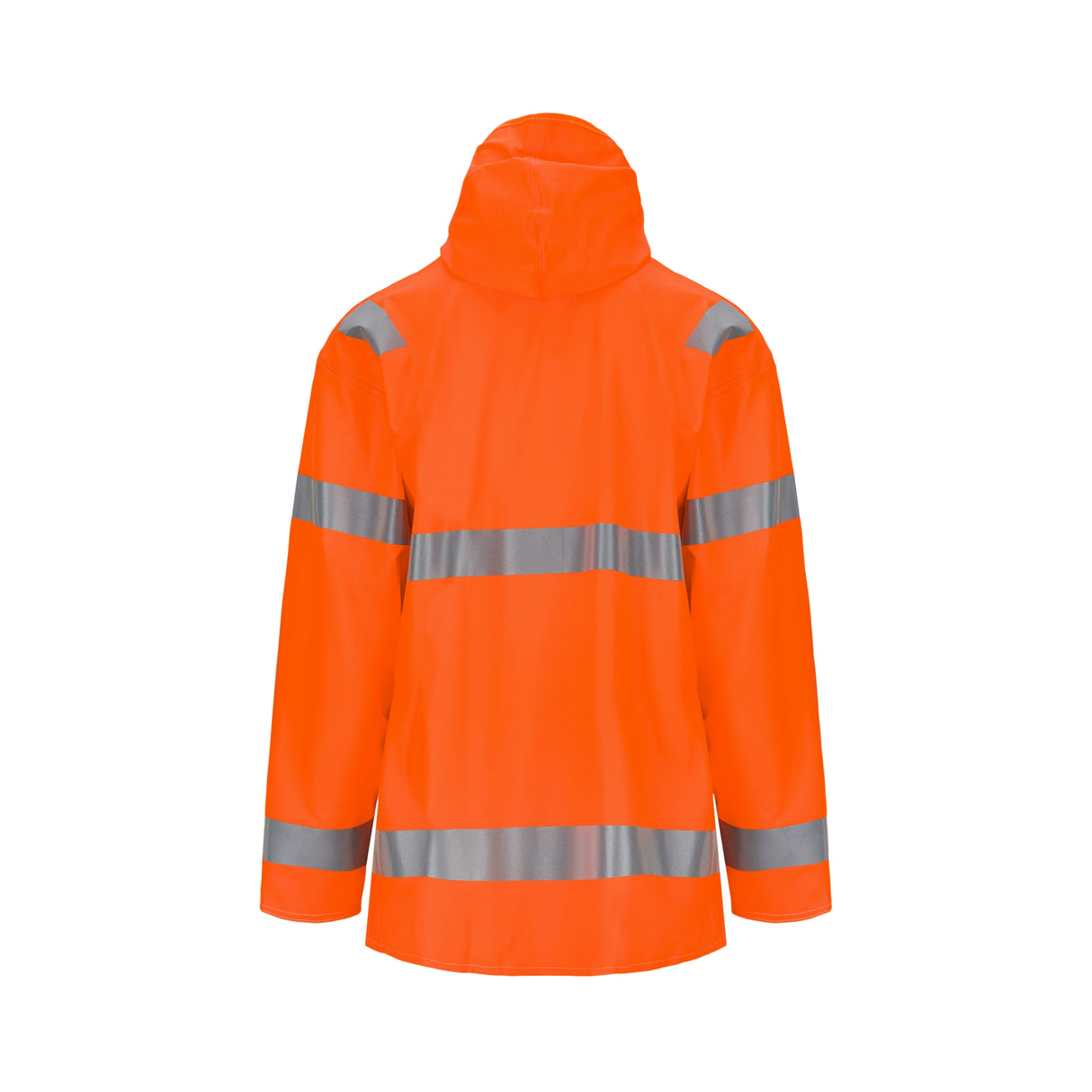 Slitesterk regnjakke i Oslo-serien med 20 000 mm vannsøyle, stormklaff og hette – perfekt for vei- og anleggsarbeid.