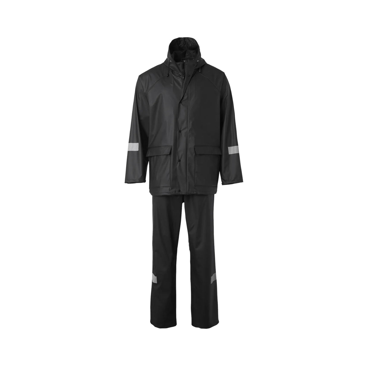 Gesto Workwear regntøysett med segmenterte reflekser for høy synlighet.