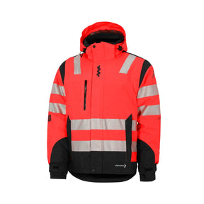 Univern skall-/vinterjakke med avtagbar hette og flere lommeløsninger gir både beskyttelse og funksjonalitet på arbeidsplassen.