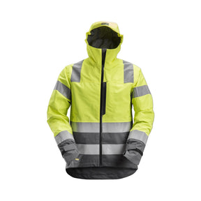 Snickers Workwear skalljakke med refleks og høy synlighet for sikkert arbeid.