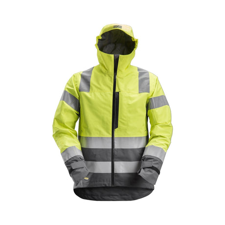 Snickers Workwear skalljakke med refleks og høy synlighet for sikkert arbeid.