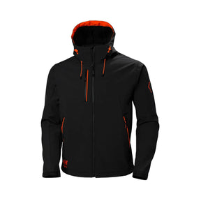 Helly Hansen softshelljakke med vannavvisende membran og 4-veis stretch for optimal bevegelse.