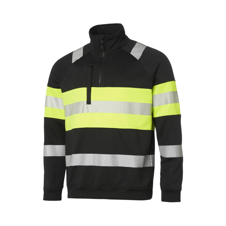 Opplev komfort og synlighet med vår sweatshirt med ½ zip fra Gesto Workwear - ideell for transport- og anleggsbransjen.
