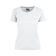 YouBrands interlock t-skjorte til dame i 100 % kjemmet bomull med fasongsydd passform.