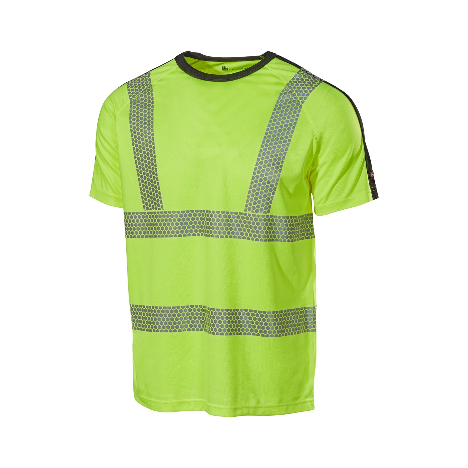 L.Brador t-skjorte med ventilasjon, fukttransport og FlexiComb-reflekser for god synlighet og komfort på arbeidsplassen.