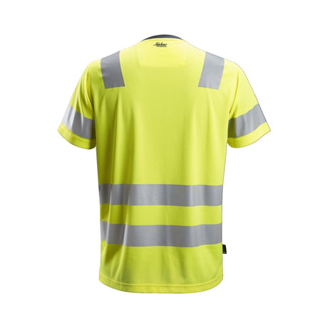 Varsel t-skjorte med refleks for arbeid i dårlig lys