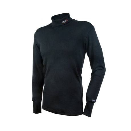 JanusPro Extra merinoulltrøye med turtleneck, flammehemmende egenskaper og lysbuebeskyttelse.