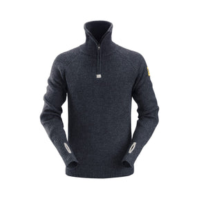 Myk og pustende ullgenser fra Snickers Workwear med ½ zip.