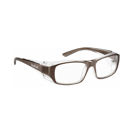 Bollé B808 vernebriller med klare glass, antiduggbehandling og ripesikre linser for profesjonell bruk.