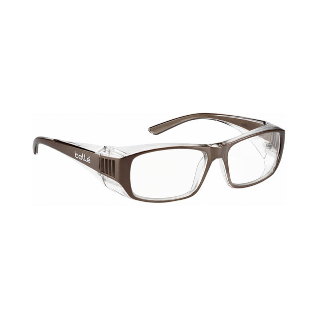 Bollé B808 vernebriller med klare glass, antiduggbehandling og ripesikre linser for profesjonell bruk.