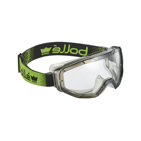 Heldekkende vernebriller fra Bollé med klart glass og panoramavisning.