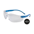 OX-ON vernebrille +2.5 med anti-dugg, anti-ripe og 99,9 % UV-beskyttelse.