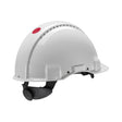 3M G3000 ventilert vernehjelm med rattjustering, Uvicator og EN 397-godkjenning til profesjonelt arbeid.