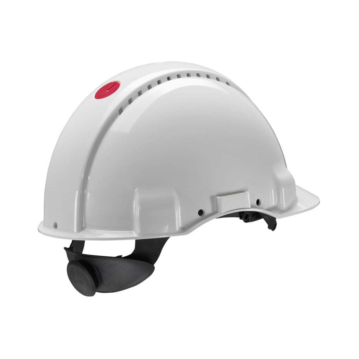 3M G3000 ventilert vernehjelm med rattjustering, Uvicator og EN 397-godkjenning til profesjonelt arbeid.