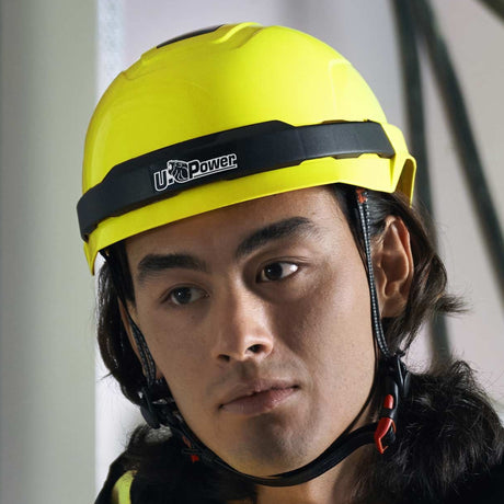 Slitesterk arbeidshjelm sertifisert etter EN 397 for profesjonell bruk.