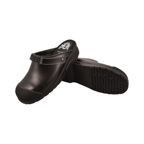 Slitesterk verneklogg fra Brasko med ståltå og sklisikker PU-såle for komfortabelt arbeid.