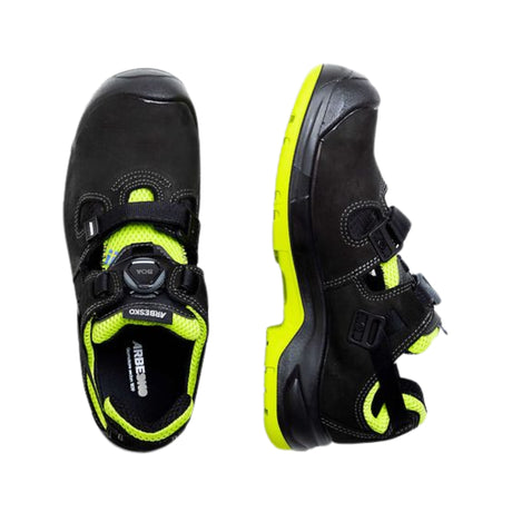 Sporty vernesandal med aluminium tåhette og sklisikker såle