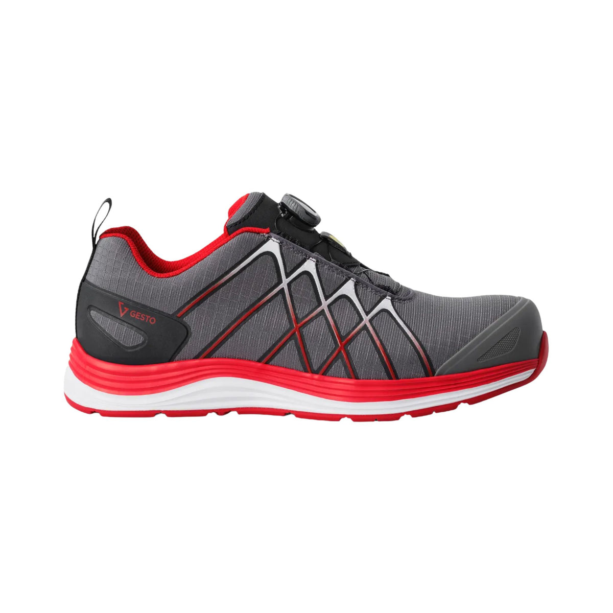 Gesto vernesko S1 med BOA® L6, bred lest og lett sporty konstruksjon til arbeid.
