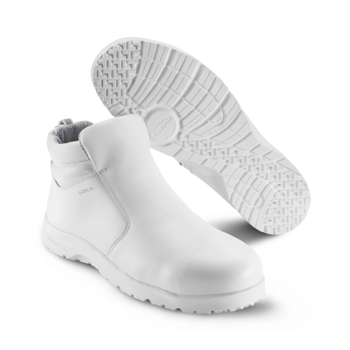 Sika Footwear Fusion verneskolett med glidelås, Ortholite®-såle og sklihemmende yttersåle gir høy komfort hele arbeidsdagen.