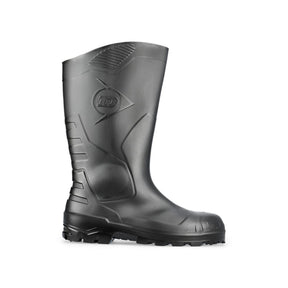 Dunlop PVC vernestøvler med S5-beskyttelse for krevende arbeidsmiljøer.