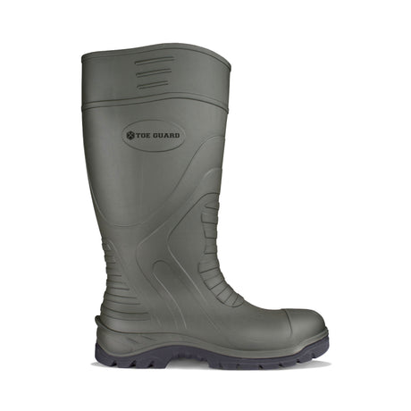 Slitesterk Toe Guard vernestøvel i PU med ståltå og spikertrampbeskyttelse for krevende arbeid.
