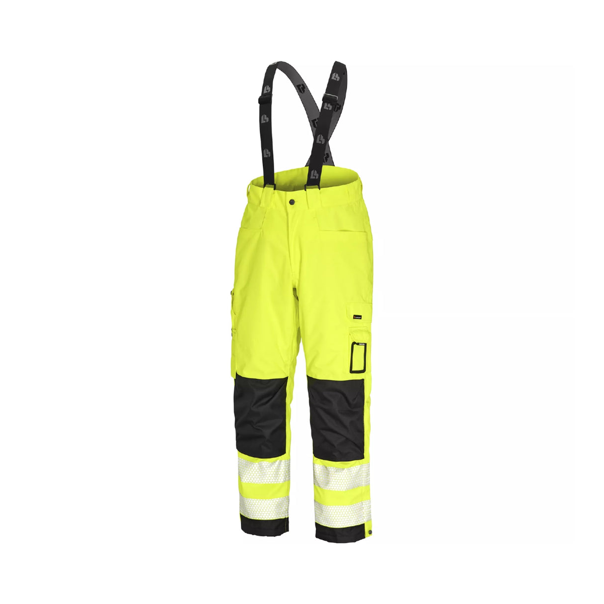 L.Brador Hi-Vis vinterbukse klasse 2 med varmt fôr, avtakbare seler og 3M-reflekser.