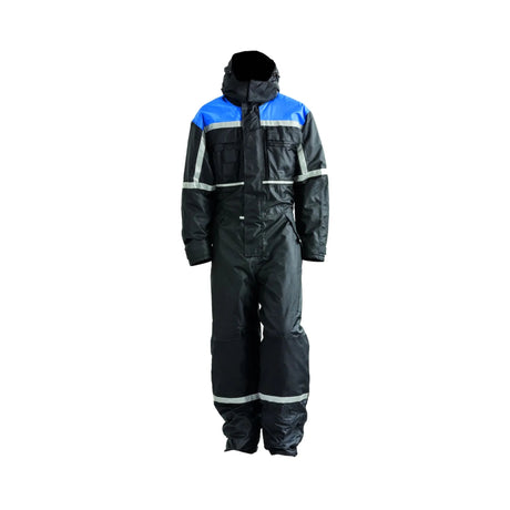 Vinterkjeledress fra Univern med teipede sømmer, refleks og forsterkede knær for arbeid i kulde.