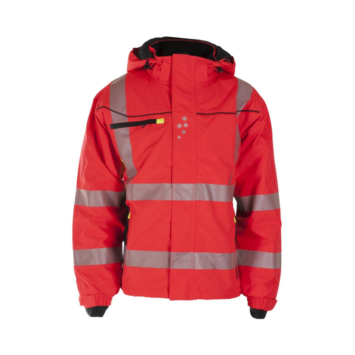 Bekken & Strøm Hi-Vis vinterjakke klasse 3 med vattert fôr, tapede sømmer og 3M Scotchlite™ refleks.