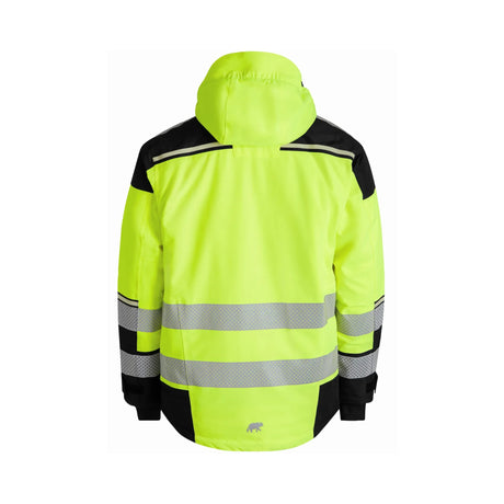 Dope-dye-tekstil og gjenvunnet polyester for varme og pusteevne.