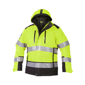 Vindtett og vanntett vinterjakke fra Björnkläder med høy pusteevne og varmeisolasjon.